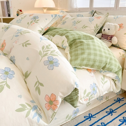绵庭家纺 2025新款全棉印花四件套系列 花语情怀