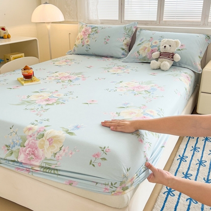 绵庭家纺 2025新款全棉印花单床笠系列 清巧花梦