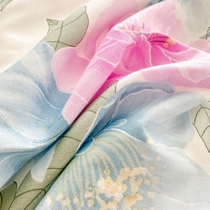 91家纺网 家纺一手货源 找家纺 绵庭家纺 2025新款全棉印花四件套系列 明媚春晖