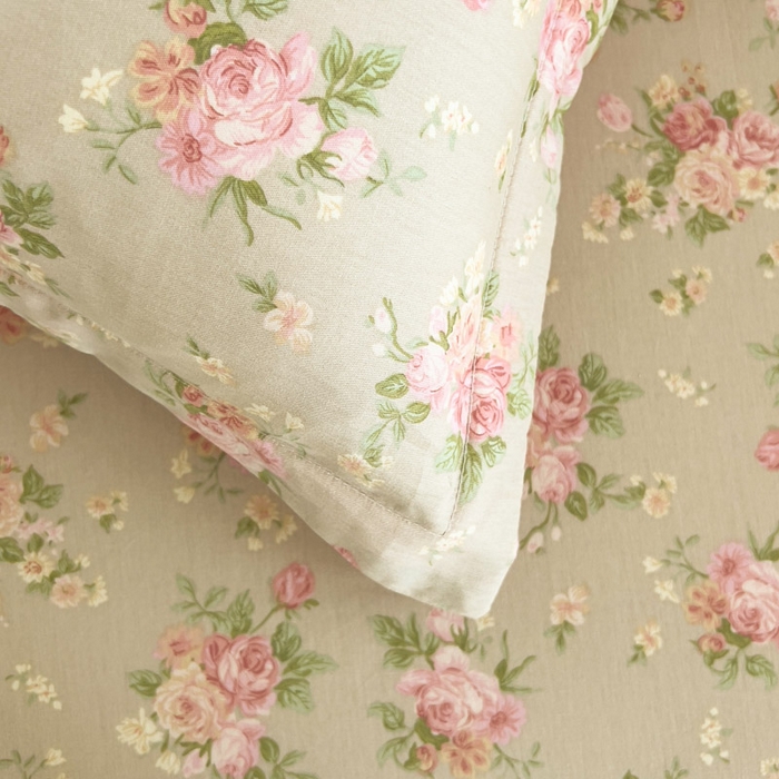 91家纺网 家纺一手货源 找家纺 绵庭家纺 2025新款全棉印花单枕套系列 杜若