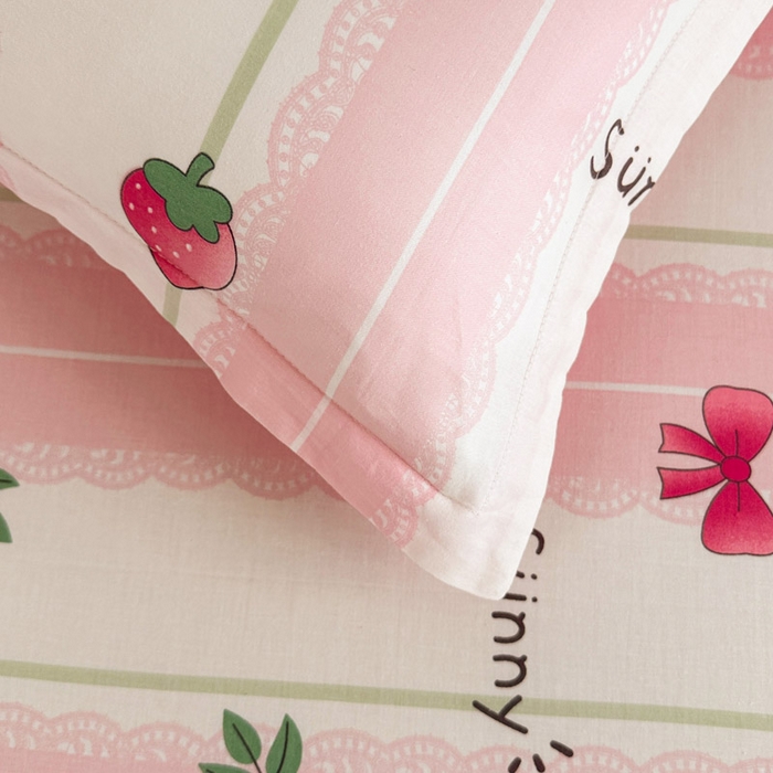 91家纺网 家纺一手货源 找家纺 绵庭家纺 2025新款全棉印花单枕套系列 米娅