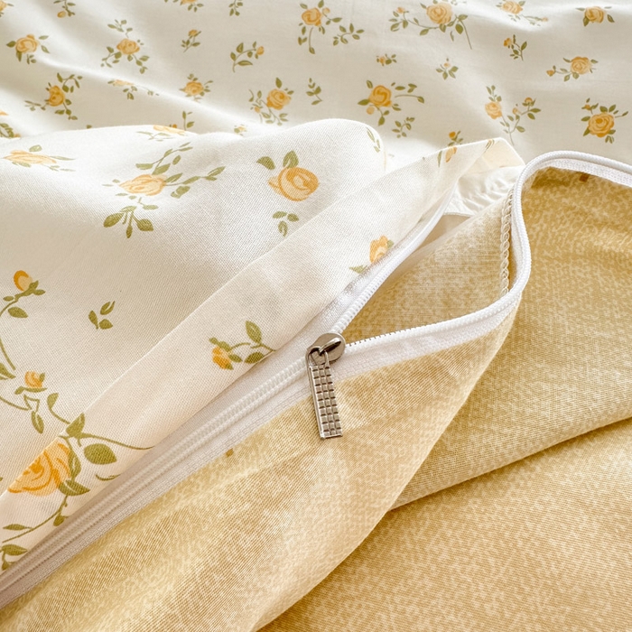 91家纺网 家纺一手货源 找家纺 绵庭家纺 2025新款全棉印花单被套系列 故事小黄花