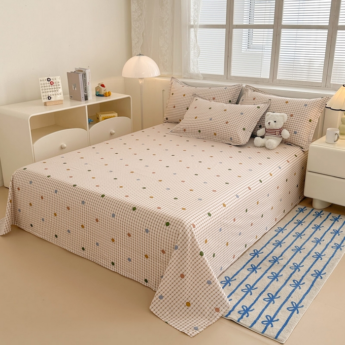 91家纺网 家纺一手货源 找家纺 绵庭家纺 2025新款全棉印花单床单系列 原点