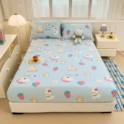 91家纺网 家纺一手货源 找家纺 （总）绵庭家纺 2025新款全棉印花单床笠系列