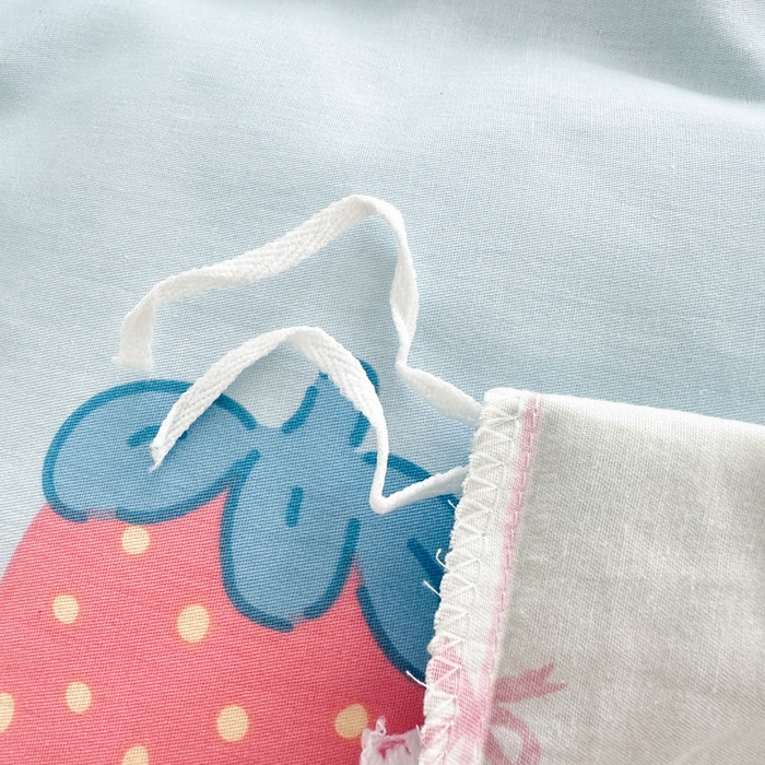 91家纺网 家纺一手货源 找家纺 绵庭家纺 2025新款全棉印花单被套系列 奇趣欢乐园-蓝