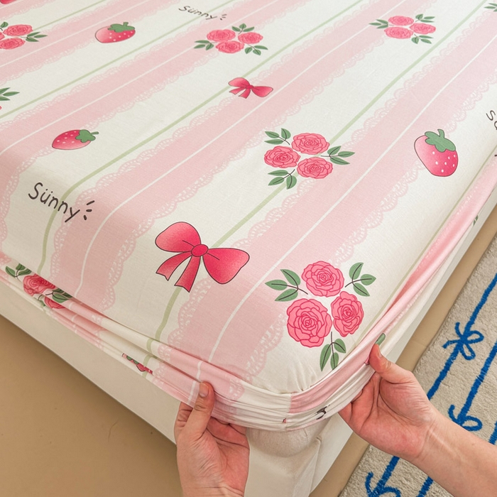 91家纺网 家纺一手货源 找家纺 绵庭家纺 2025新款全棉印花单床笠系列 米娅