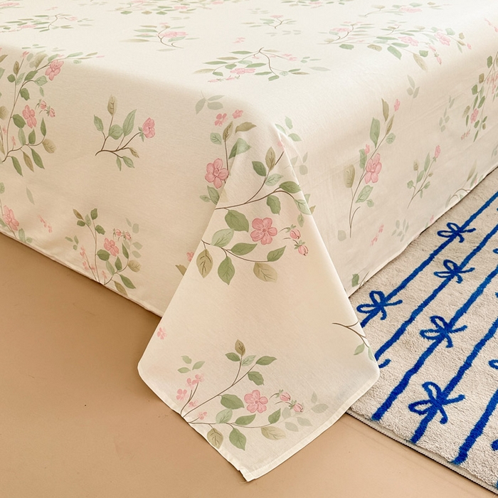 91家纺网 家纺一手货源 找家纺 绵庭家纺 2025新款全棉印花单床单系列 云岚