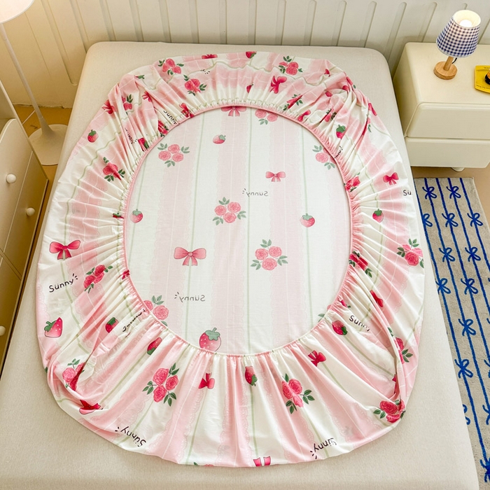 91家纺网 家纺一手货源 找家纺 绵庭家纺 2025新款全棉印花单床笠系列 米娅