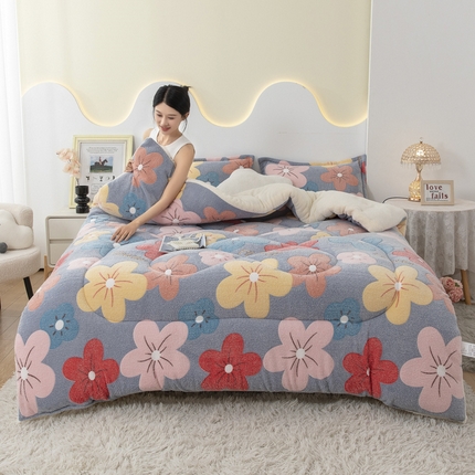 91家纺网 家纺一手货源 找家纺 （总）2025新款亲肤舒适塔芙绒保暖冬被被子被芯