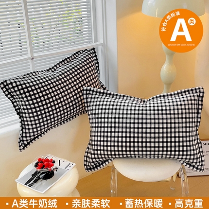 91家纺网 家纺一手货源 找家纺 （总）恬澳家纺 2025新款暖阳牛奶绒枕套