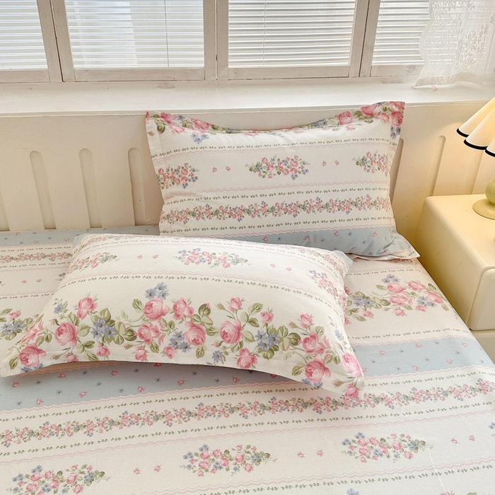 91家纺网 家纺一手货源 找家纺 绵庭家纺 2025新款全棉印花四件套系列 云听若舞