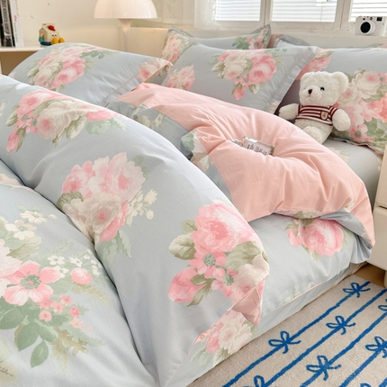 91家纺网 家纺一手货源 找家纺 （总）绵庭家纺 2025新款全棉印花四件套系列