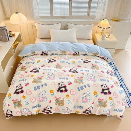 91家纺网 家纺一手货源 找家纺 （总）绵庭家纺 2025新款全棉印花单被套系列