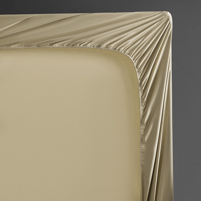 91家纺网 家纺一手货源 找家纺 轩和家居 2024新款A类70支长绒棉床笠 浮光金