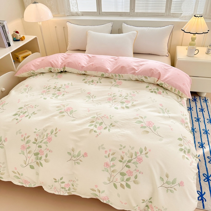 91家纺网 家纺一手货源 找家纺 绵庭家纺 2025新款全棉印花单被套系列 云岚