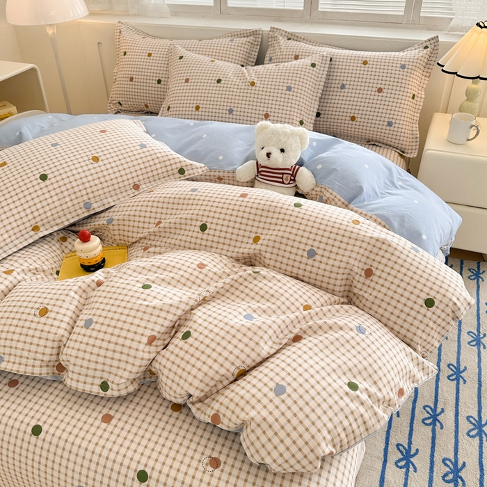 91家纺网 家纺一手货源 找家纺 绵庭家纺 2025新款全棉印花四件套系列 原点