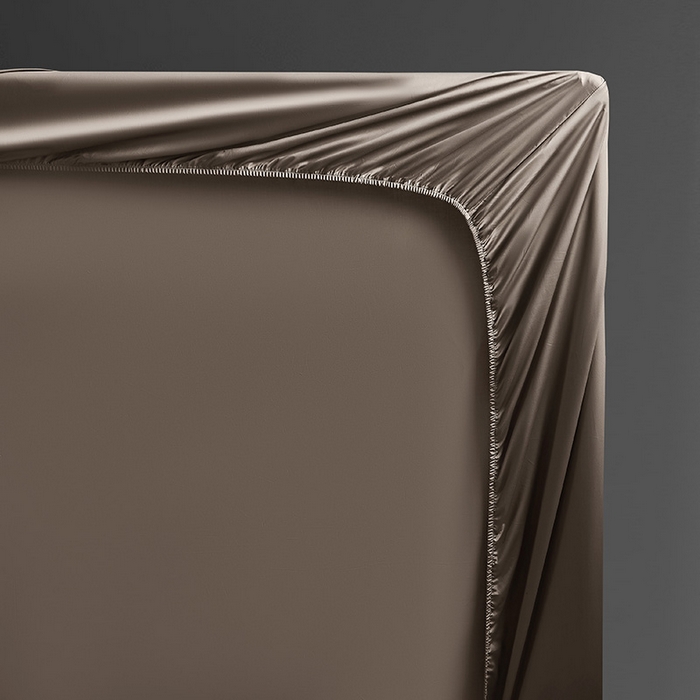 91家纺网 家纺一手货源 找家纺 轩和家居 2024新款A类70支长绒棉床笠 谷香棕