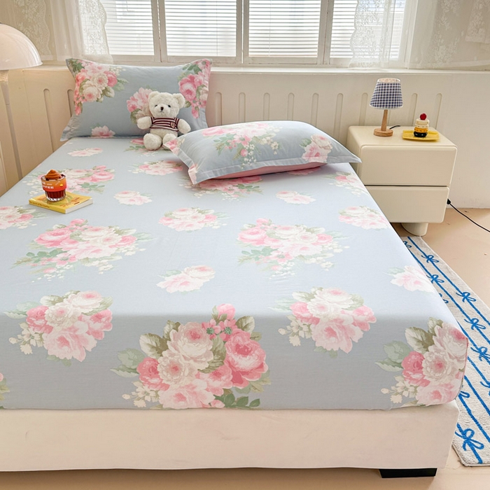 91家纺网 家纺一手货源 找家纺 绵庭家纺 2025新款全棉印花单床笠系列 灿烂时光