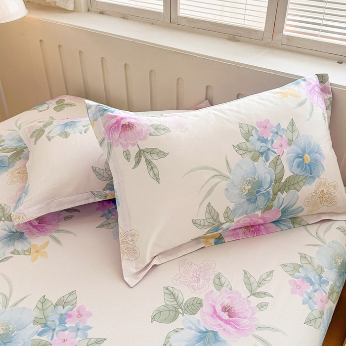 91家纺网 家纺一手货源 找家纺 绵庭家纺 2025新款全棉印花单枕套系列 明媚春晖