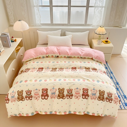 91家纺网 家纺一手货源 找家纺 （总）绵庭家纺 2025新款全棉印花单被套系列