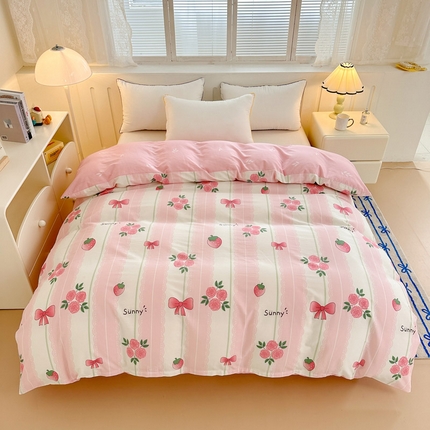 绵庭家纺 2025新款全棉印花单被套系列 米娅