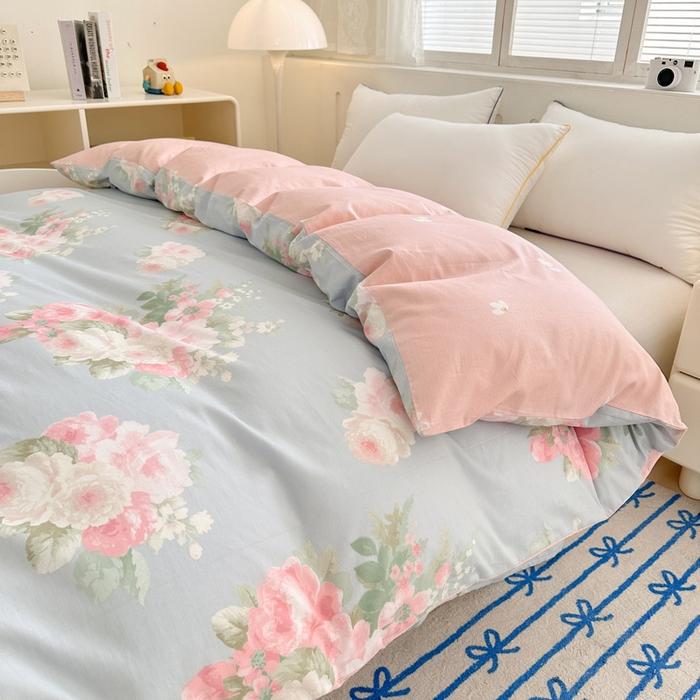 91家纺网 家纺一手货源 找家纺 绵庭家纺 2025新款全棉印花单被套系列 灿烂时光