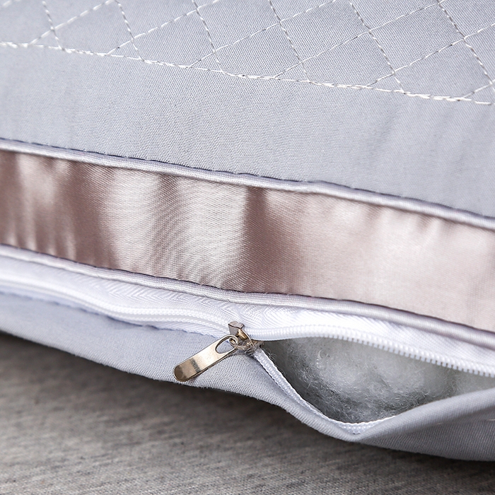 91家纺网 家纺一手货源 找家纺 佳尚枕芯 2025新款金银花乳胶护颈助眠抗菌枕吸湿透气枕芯枕头 灰色