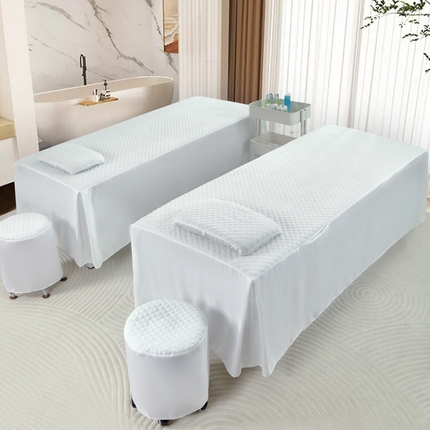 91家纺网 家纺一手货源 找家纺 （总）乐逸家纺 2024新款四季亲肤刺绣款美 容床罩