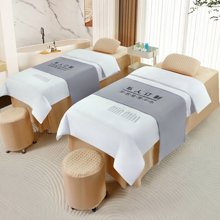 91家纺网 家纺一手货源 找家纺 （总）乐逸家纺 2024新款四季亲肤刺绣款美 容床罩