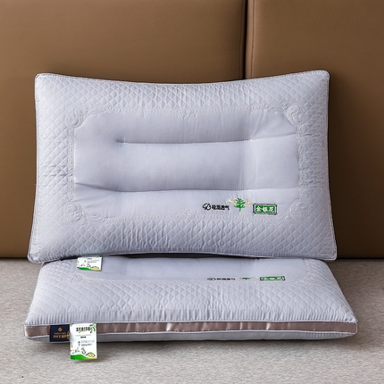 佳尚枕芯 2025新款金银花乳胶护颈助眠抗菌枕吸湿透气枕芯枕头 灰色
