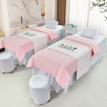 91家纺网 家纺一手货源 找家纺 （总）乐逸家纺 2024新款四季亲肤刺绣款美 容床罩