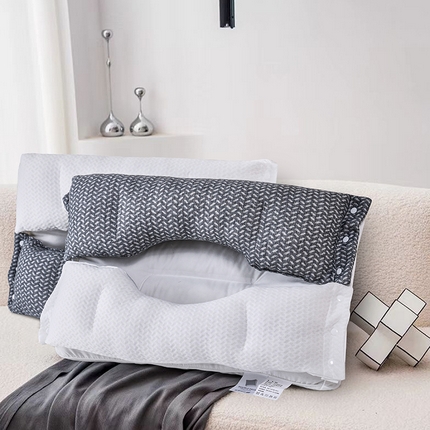 91家纺网 家纺一手货源 找家纺 （总）云熙枕业 2024新款三合一针织棉可拆卸双层酣睡枕枕头枕芯