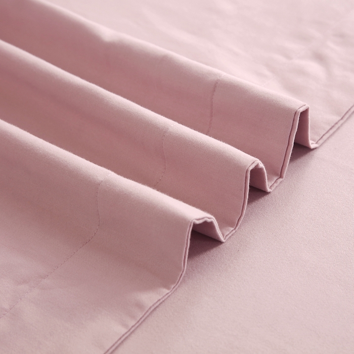 91家纺网 家纺一手货源 找家纺 金纱玉纺家纺 2024新款素色加厚公艺绣花四件套 叶香风暖-浅紫