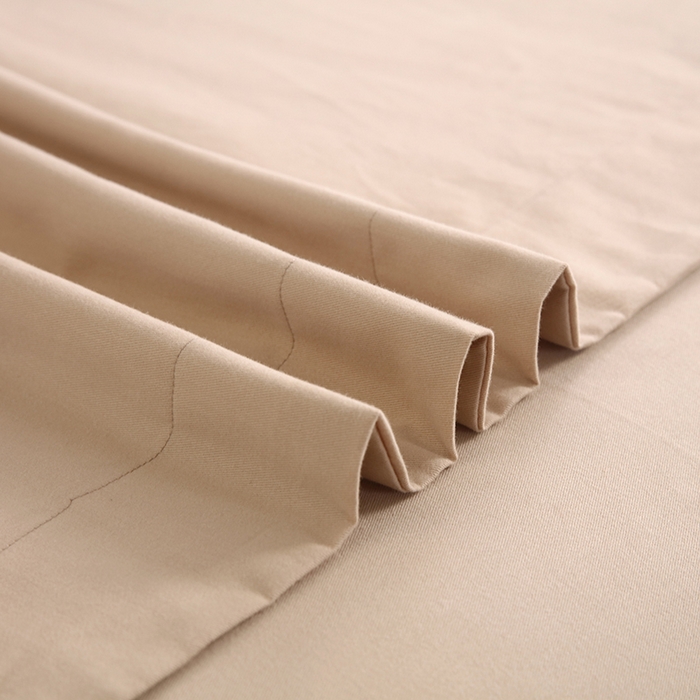 91家纺网 家纺一手货源 找家纺 金纱玉纺家纺 2024新款素色加厚公艺绣花四件套 叶香风暖-棕