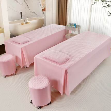 91家纺网 家纺一手货源 找家纺 （总）乐逸家纺 2024新款四季亲肤刺绣款美 容床罩