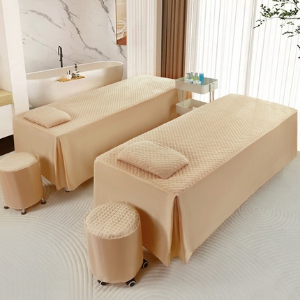 91家纺网 家纺一手货源 找家纺 （总）乐逸家纺 2024新款四季亲肤刺绣款美 容床罩