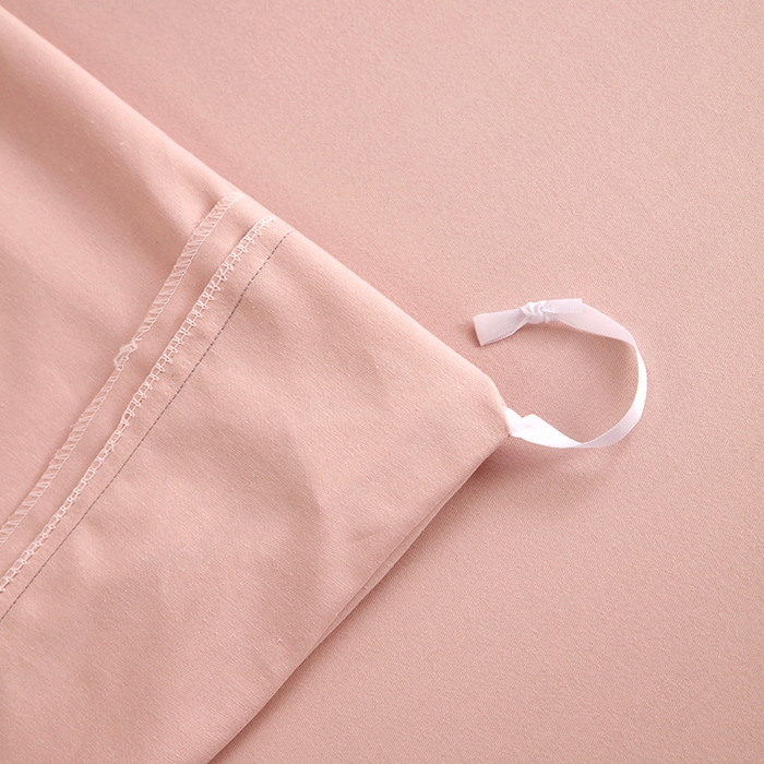 91家纺网 家纺一手货源 找家纺 金纱玉纺家纺 2024新款素色加厚公艺绣花四件套 叶香风暖-粉玉