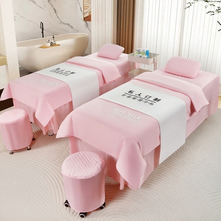 91家纺网 家纺一手货源 找家纺 （总）乐逸家纺 2024新款四季亲肤刺绣款美 容床罩