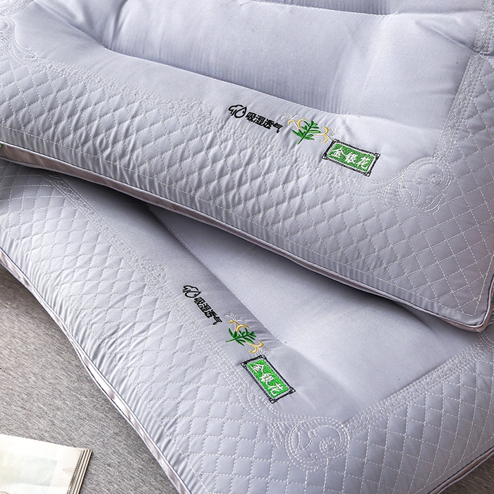 91家纺网 家纺一手货源 找家纺 佳尚枕芯 2025新款金银花乳胶护颈助眠抗菌枕吸湿透气枕芯枕头 灰色