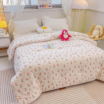 91家纺网 家纺一手货源 找家纺 （总）眠优居 2024新品A类针织棉大豆纤维夏被被芯空调被春秋冬被四季被