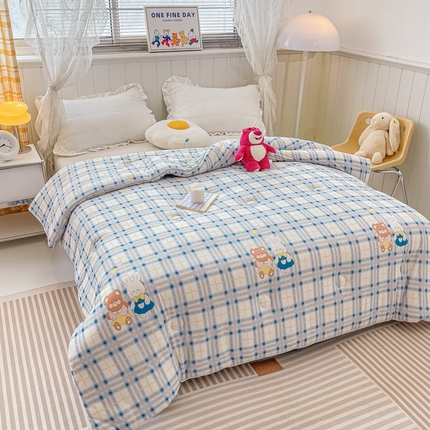 91家纺网 家纺一手货源 找家纺 （总）眠优居 2024新品A类针织棉大豆纤维夏被被芯空调被春秋冬被四季被