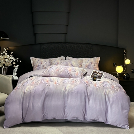 91家纺网 家纺一手货源 找家纺 （总）仟网汇 2024新款莱赛尔纤维陶瓷磨毛四件套