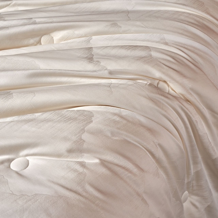 91家纺网 家纺一手货源 找家纺 朴罗 （ 原岚图） 2024新款臻品色织蚕丝大豆被含礼盒包装  香槟色