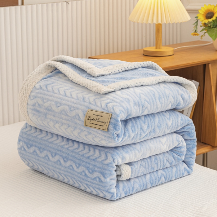 91家纺网 家纺一手货源 找家纺 （总）佰丝居 2023新款250克亲肤舒适3D雪花绒毛毯毯子