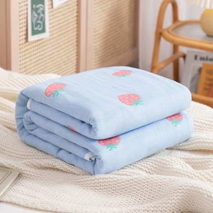 91家纺网 家纺一手货源 找家纺 （总）佰丝居 2023新款全棉A类六层纱布毛巾被系列2