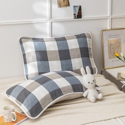 91家纺网 家纺一手货源 找家纺 （总）佰丝居 2023新款A类全棉六层纱布枕巾四季用纯棉加大枕头巾家用枕芯盖巾（风格二）