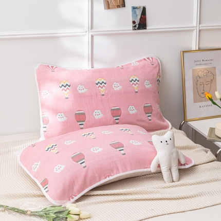 91家纺网 家纺一手货源 找家纺 （总）佰丝居 2023新款A类全棉六层纱布枕巾四季用纯棉加大枕头巾家用枕芯盖巾（风格二）