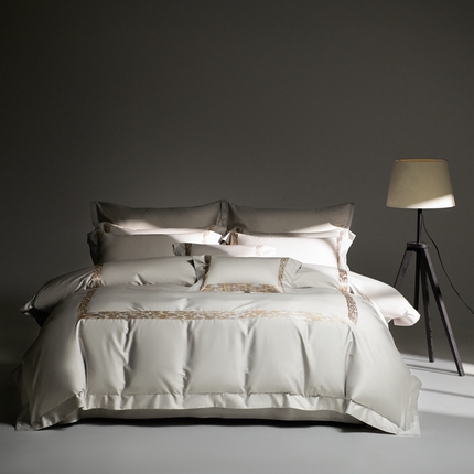 时亿家居 2024新款140支匹马棉四件套-影 影-银灰