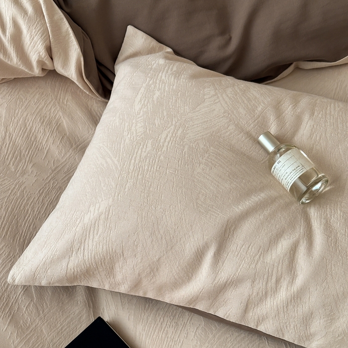 91家纺网 家纺一手货源 找家纺 （总）梦享生活家居 2024新款全棉肌理纹系列四件套-素写