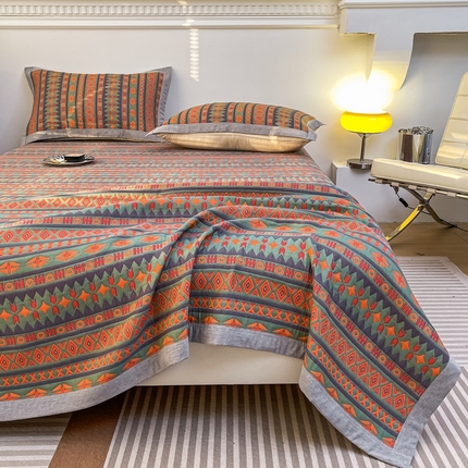 91家纺网 家纺一手货源 找家纺 （总）佰丝居 2024新款全棉A类三层纱布盖毯